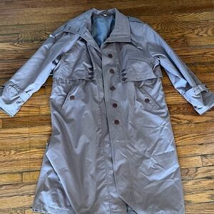 Chic Dusty Pink Trench Coat